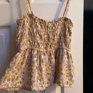 American Eagle Floral top w/ detachable straps